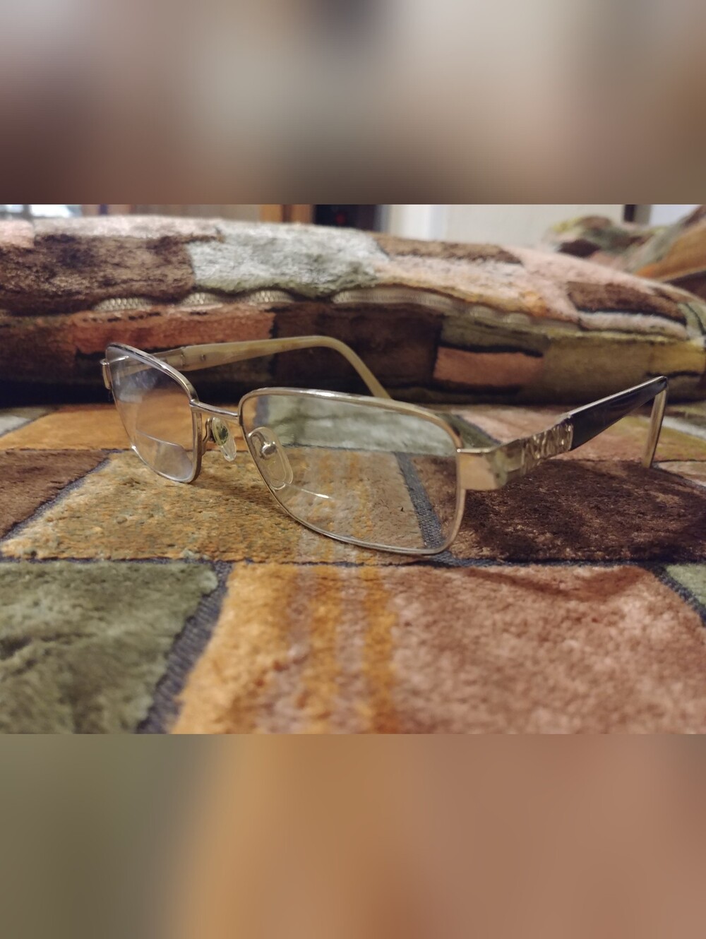 Oleg Casini Frame Eyeglasses Semi-Rimless Fashion Eyeglasses in Light Gold